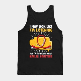 Roller Coaster Theme Park Fan Gift Tank Top